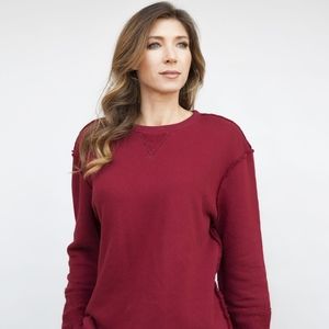 Burgandy Kimes Ranch Lucy Crewneck Medium